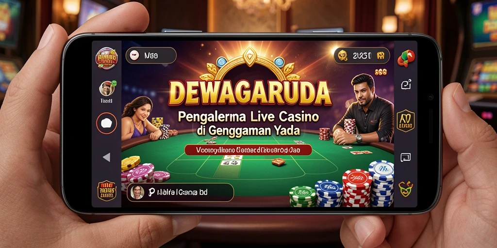 Gameplay Live Casino yang memukau dan realistis di DEWAGARUDA.
