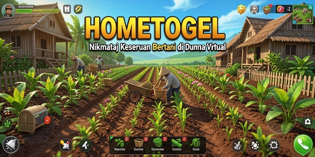 Gameplay Farming yang menarik, dengan berbagai tanaman dan hewan.