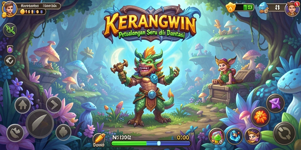 Tangkapan layar gameplay KERANGWIN menampilkan petualangan menakjubkan.