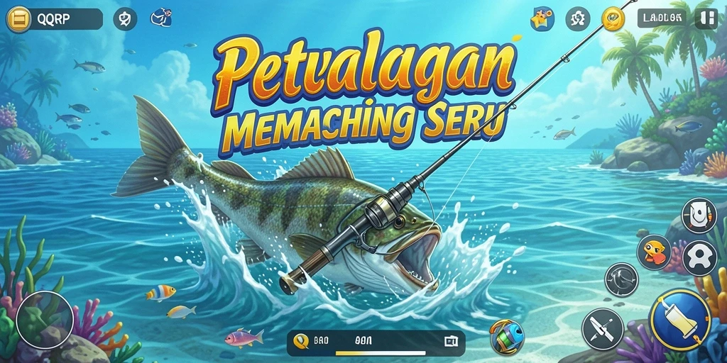 Tangkapan ikan yang menakjubkan dalam gameplay QQRP yang seru.