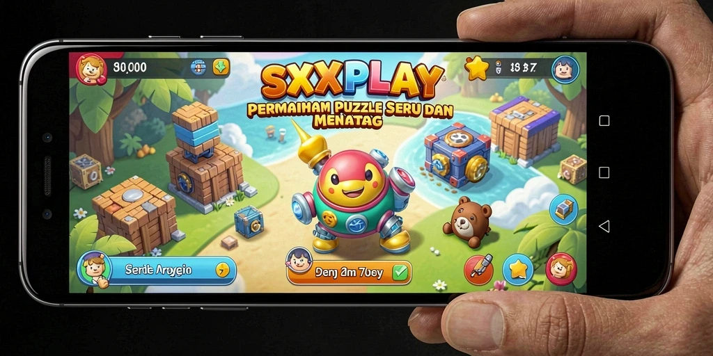 Tampilan gameplay SXXPLAY yang menantang dan interaktif di saat bermain puzzle.
